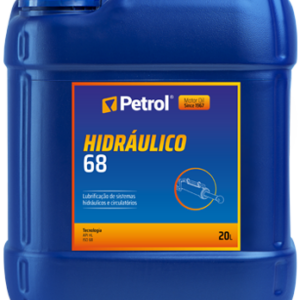 Embalagem azul de Petrol Óleo Hidráulico 68 de 20L.